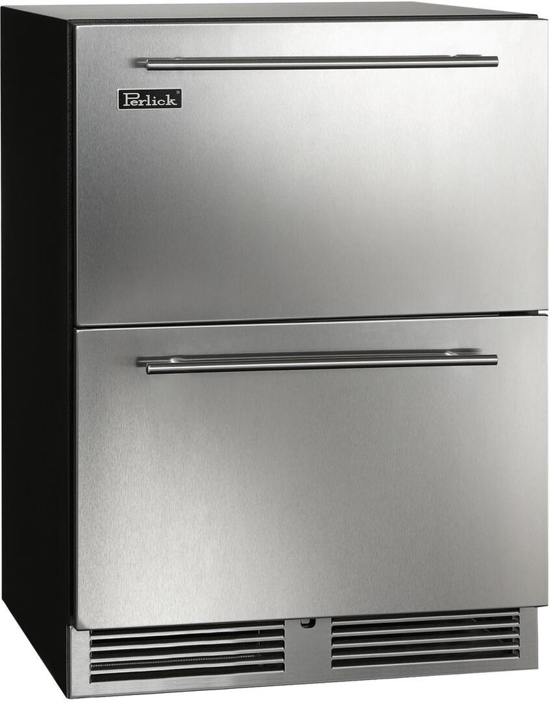 Perlick C Series 24" Built-In Counter Depth Drawer Refrigerator with 5.2 cu. ft. Capacity in Stainless Steel (HC24RB-4-5)