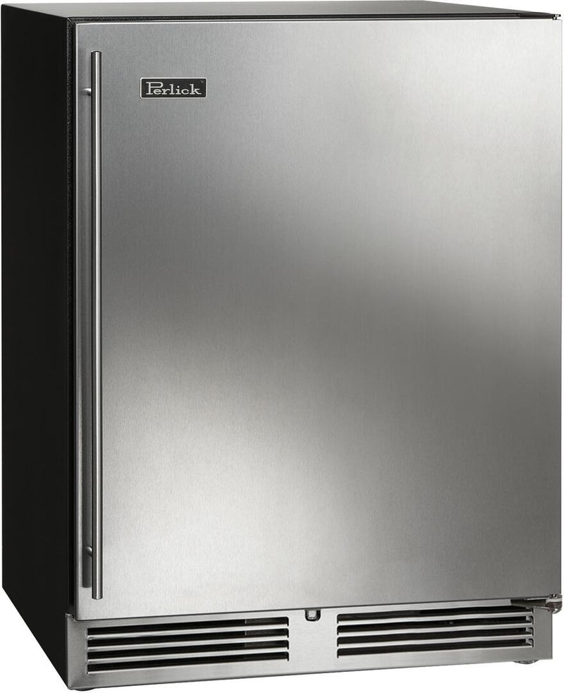 Perlick C Series 24" Built-In Single Zone Wine Cooler with 45 Bottle Capacity in Stainless Steel (HC24WB-4-1L & HC24WB-4-1R)