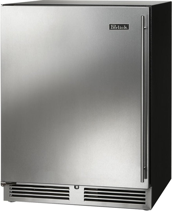 Perlick C Series 24" Built-In Single Zone Wine Cooler with 45 Bottle Capacity in Stainless Steel (HC24WB-4-1L & HC24WB-4-1R)