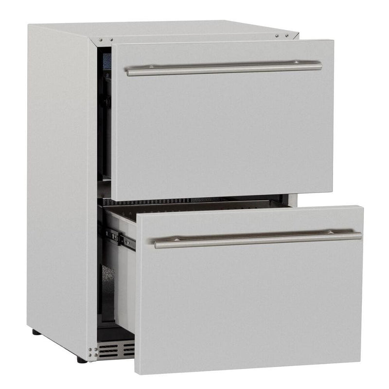 Summerset 24" 5.3 Cu. Ft. Outdoor Rated Deluxe Refrigerator Drawers (SSRFR-24DR2)