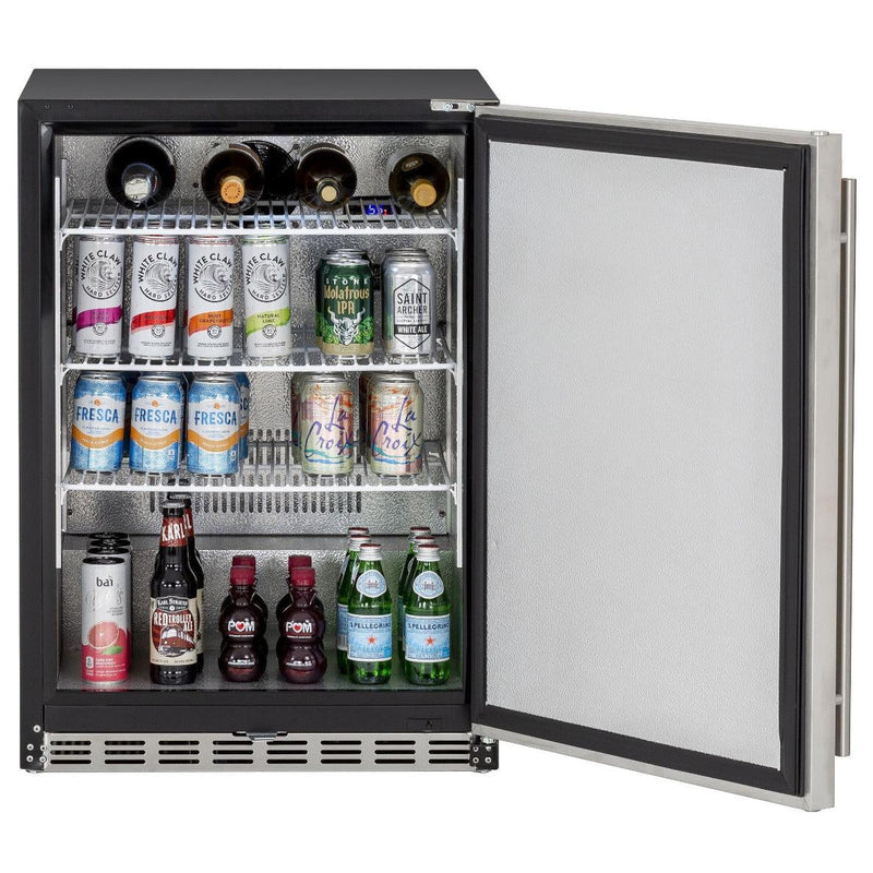 Summerset 24" 5.3 Cu. Ft. Right Hinge Outdoor Rated Compact Refrigerator (SSRFR-24S)