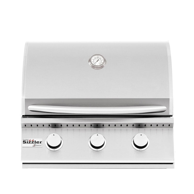 Summerset 26" Sizzler 3-Burner Built-In Natural Gas Grill in Stainless Steel (SIZ26-NG)