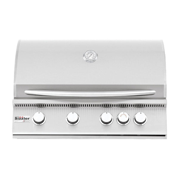 Summerset 32" Sizzler 4-Burner Built-In Natural Gas Grill with Rear Infrared Burner in Stainless Steel (SIZ32-NG)