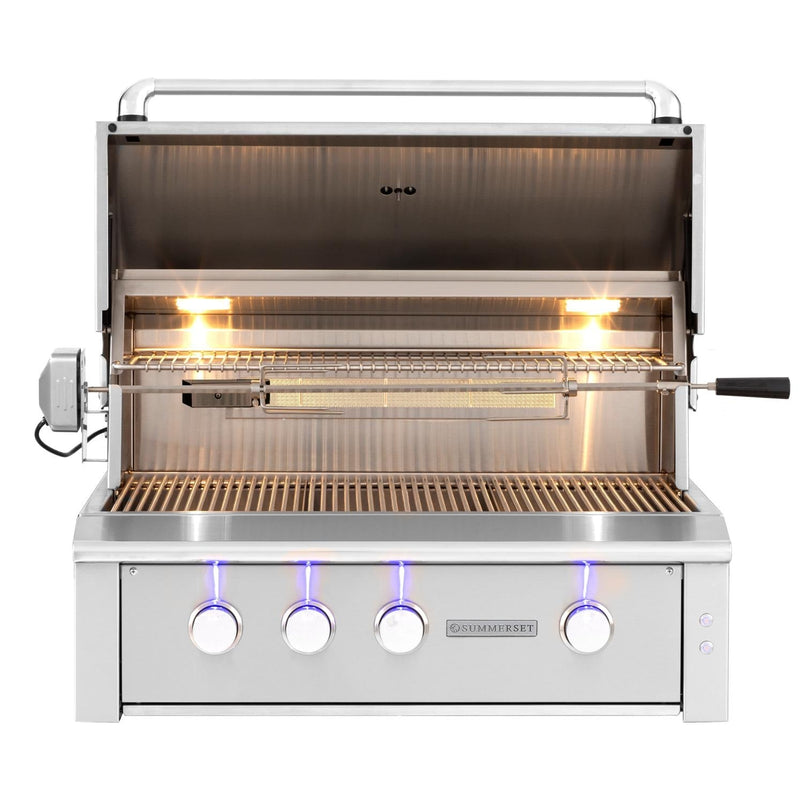 Summerset 36" Alturi 3-Burner Built-In Natural Gas Grill with Rotisserie in Stainless Steel (ALT36T-NG)