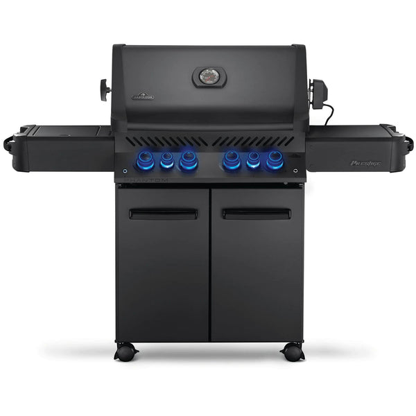 Napoleon 66" Phantom Prestige 500 RSIB Propane Gas Grill with Infrared Side and Rear Burners in Matte Black (P500RSIBPMK-3-PHM)