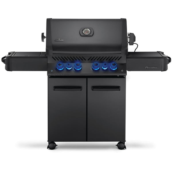 Napoleon 66" Phantom Prestige 500 RSIB Natural Gas Grill with Infrared Side and Rear Burners in Matte Black (P500RSIBNMK-3-PHM)