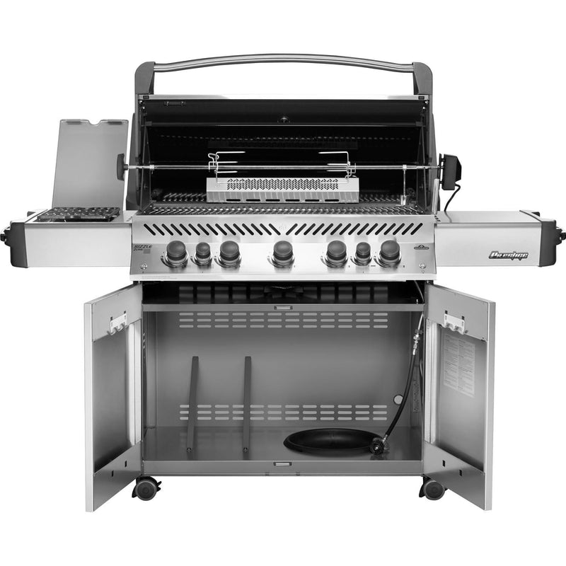 Napoleon 75" Prestige 665 RSIB Natural Gas Grill with Infrared Side and Rear Burners in Stainless Steel (P665RSIBNSS)