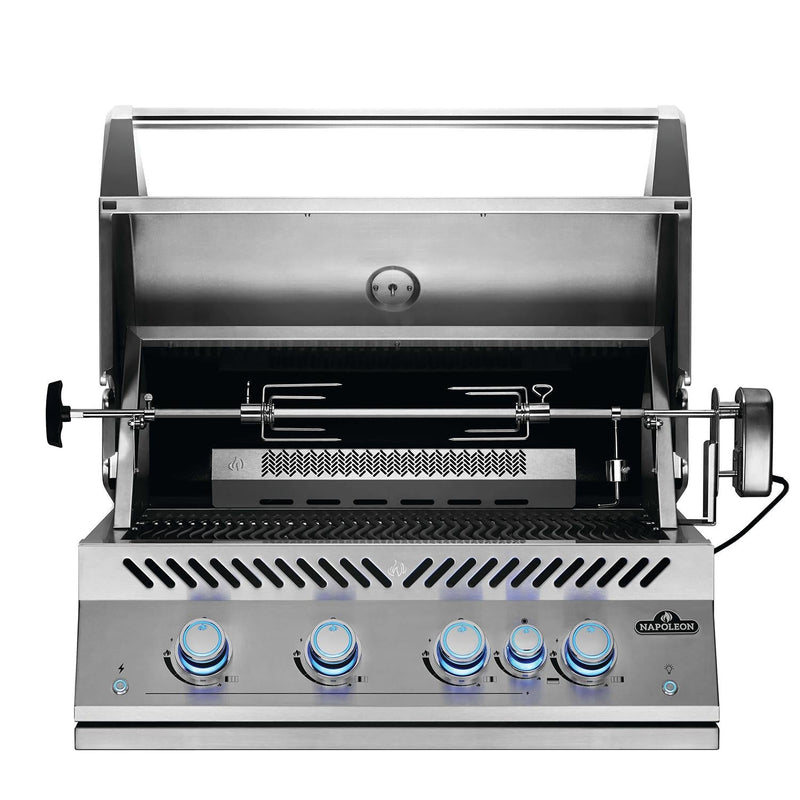 Napoleon 32" 700 Series 32 RB Built-In Propane Gas Grill with Infrared Rear Burner in Stainless Steel (BIG32RBPSS)