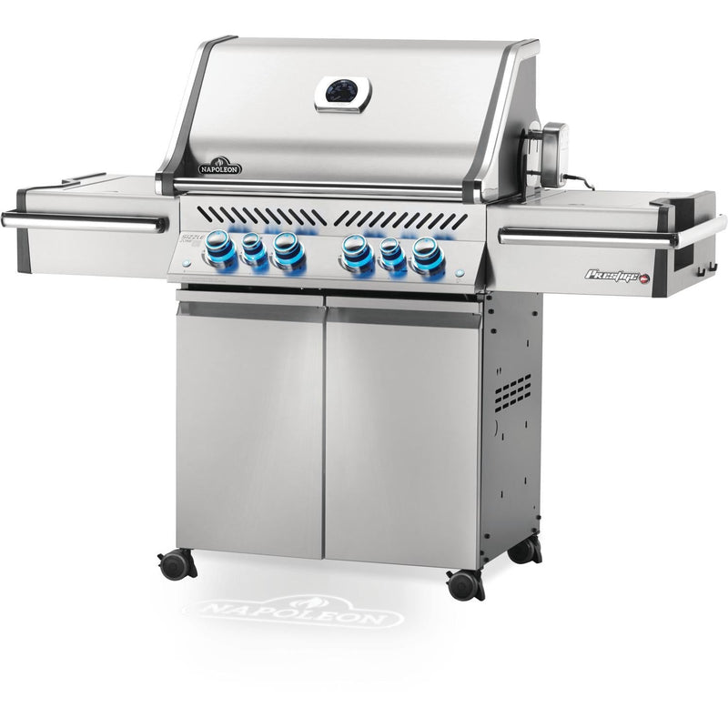 Napoleon 67" Prestige Pro 500 RSIB Propane Gas Grill with Infrared Side and Rear Burners in Stainless Steel  (PRO500RSIBPSS-3)