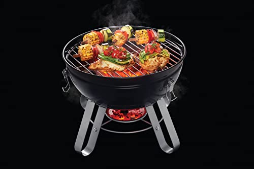 Napoleon 14" Portable Charcoal Kettle Grill in Black (NK14K-LEG)