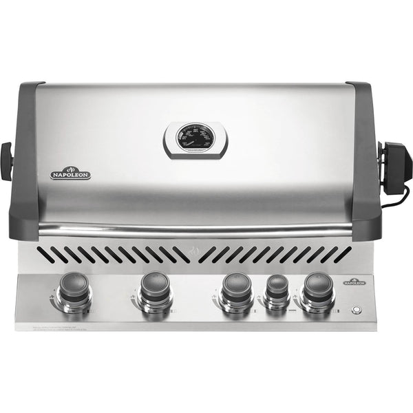 Napoleon 33" Prestige 500 RB Built-In Natural Gas Grill with Infrared Rear Burner in Stainless Steel (BIP500RBNSS-3)