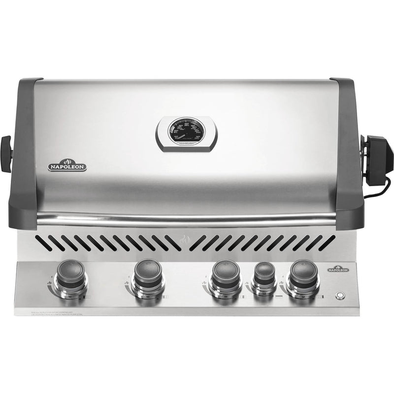 Napoleon 33" Prestige 500 RB Built-In Propane Gas Grill with Infrared Rear Burner in Stainless Steel (BIP500RBPSS-3)