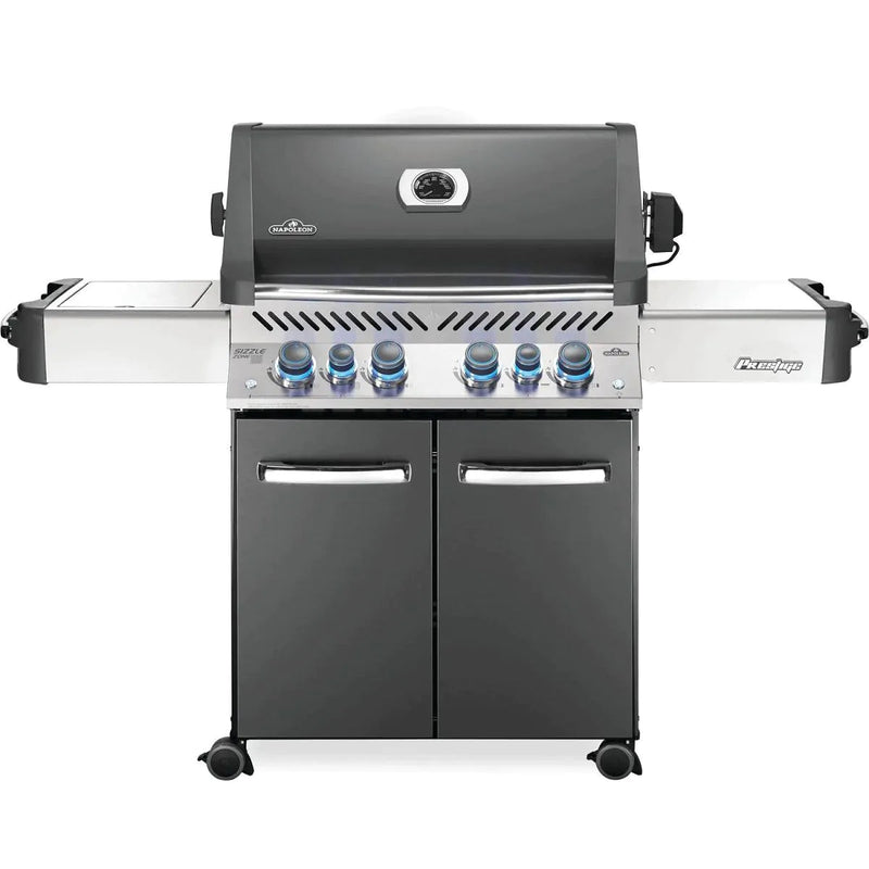 Napoleon 67" Prestige 500 RSIB Natural Gas Grill with Infrared Side and Rear Burners in Grey (P500RSIBNCH-3)