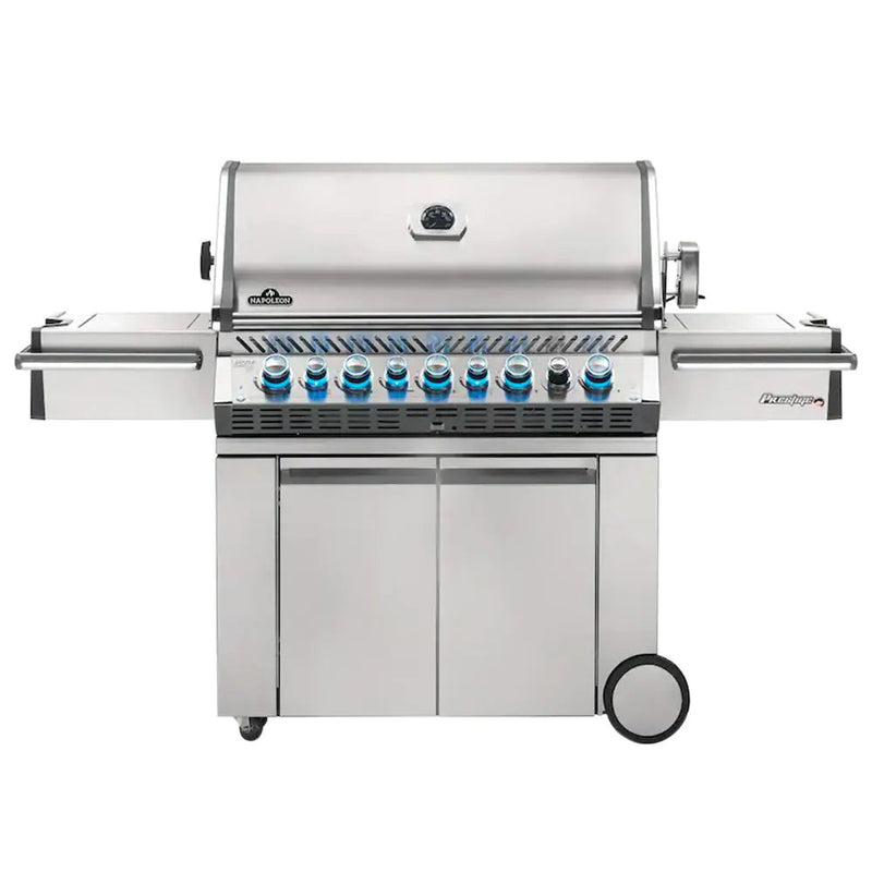 Napoleon 77" Prestige Pro 665 RSIB Propane Gas Grill with Infrared Side and Rear Burners in Stainless Steel (PRO665RSIBPSS-3)