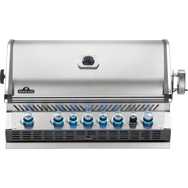 Napoleon 42" Prestige Pro 665 RB Built-In Natural Gas Grill with Infrared Rear Burner in Stainless Steel (BIPRO665RBNSS-3)