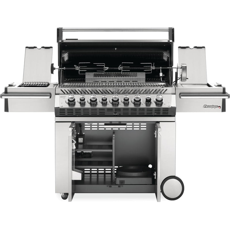 Napoleon 77" Prestige Pro 665 RSIB Natural Gas Grill with Infrared Side and Rear Burners in Stainless Steel (PRO665RSIBNSS-3)