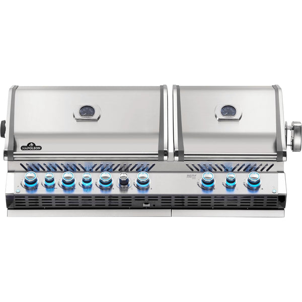 Napoleon 56" Prestige Pro 825 RBI Built-In Natural Gas Grill with Infrared Bottom & Rear Burners in Stainless Steel (BIPRO825RBINSS-3)