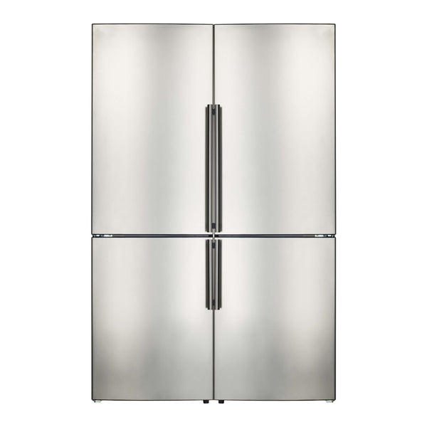 Forno 48" Side by Side Refrigerator - 22.2 cu. ft. - No Frost - in Stainless Steel with Pro-Style Handle (FFFFD1948-48S)