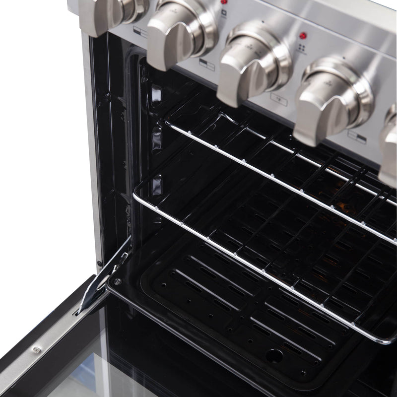 Forno 20" Pallerano Electric Range with 4 Burners in Stainless Steel (FFSEL6052-20)