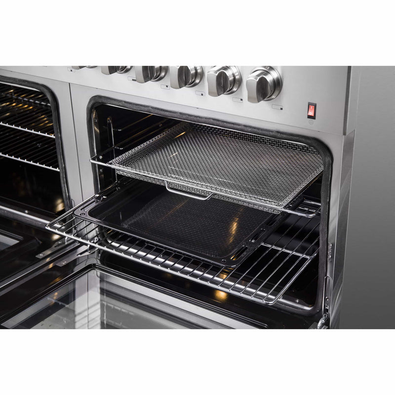 Forno Galiano 60" Dual Fuel Range with 240v Electric Oven - 10 Burners in Stainless Steel (FFSGS6156-60)