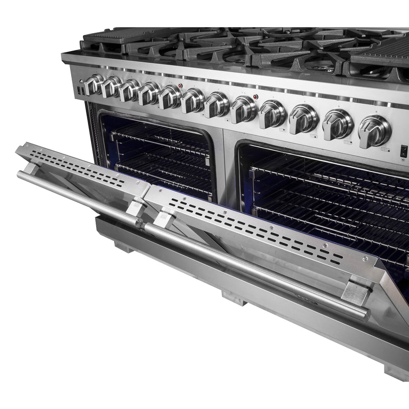 Forno 60" Capriasca Gas Range with 10 Burners and 200,000 BTUs (FFSGS6260-60)