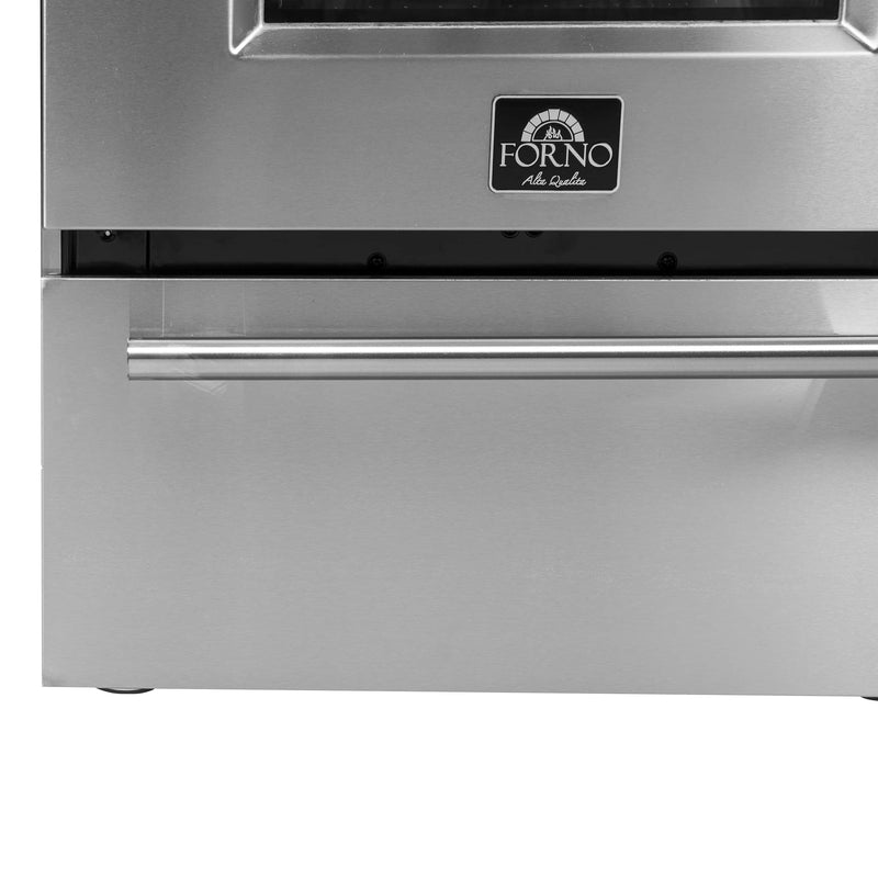 Forno 24" Breno Gas Range with 4 Burners and 38,000 BTUs in Stainless Steel (FFSGS6272-24)