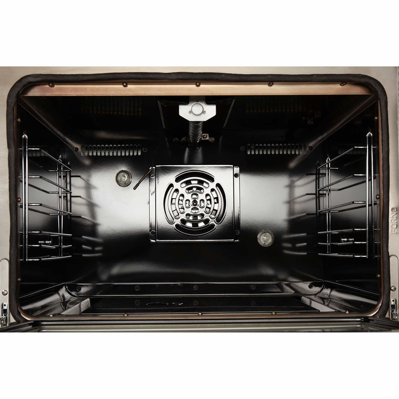 Forno 48" Galiano Gas Range with Air Fryer, 8 Burners, Temperature Gauge, Griddle, in Stainless Steel (FFSGS6291-48)