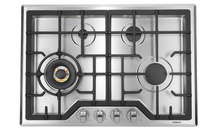 ROBAM 30-Inch 4 Burners Gas Cooktop in Stainless Steel (G413)