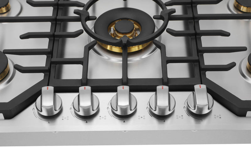 ROBAM 36-Inch 5 Burners Gas Cooktop in Stainless Steel (G515)