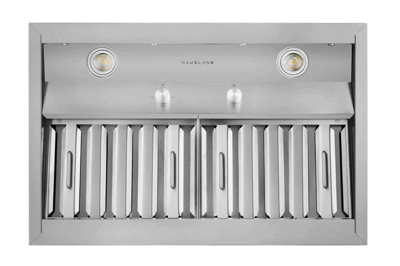 Hauslane 18.5" Deep 800 CFM Convertible Built-In Insert Range Hood in Stainless Steel (IN-R200SS-36)