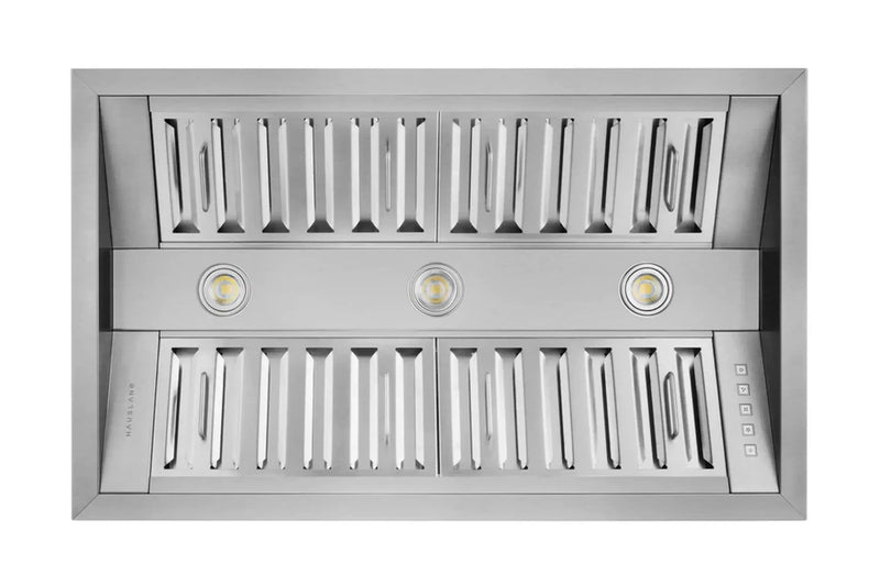 Hauslane 21" Deep 800 CFM Convertible Built-In Insert Range Hood in Stainless Steel (IN-R300SS-44)