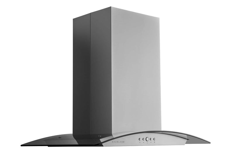 Hauslane 36-Inch Island Range Hood with Tempered Glass in Stainless Steel (IS-200SS-36)