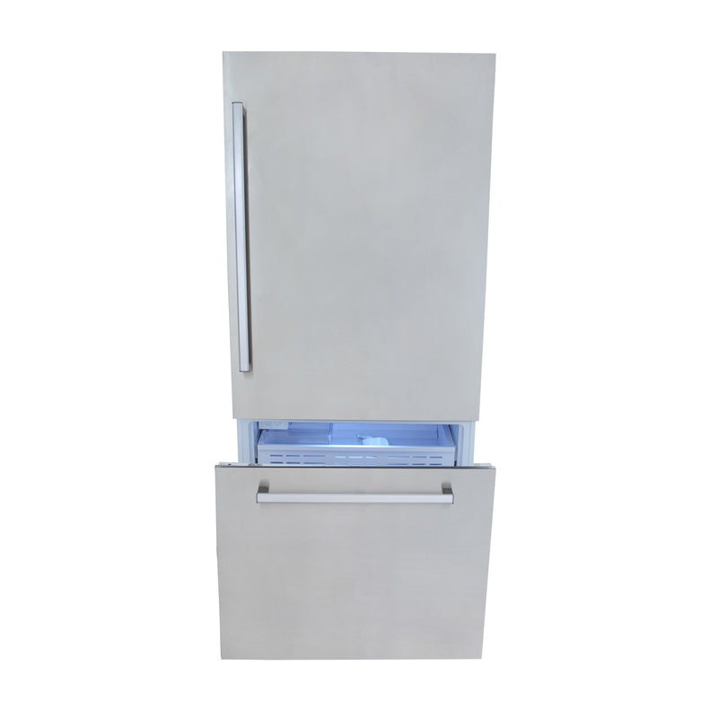 Kucht 36" Built-In Refrigerator in Custom Panel Ready, Bottom Freezer, Counter Depth with Ice Maker (KR360SD)