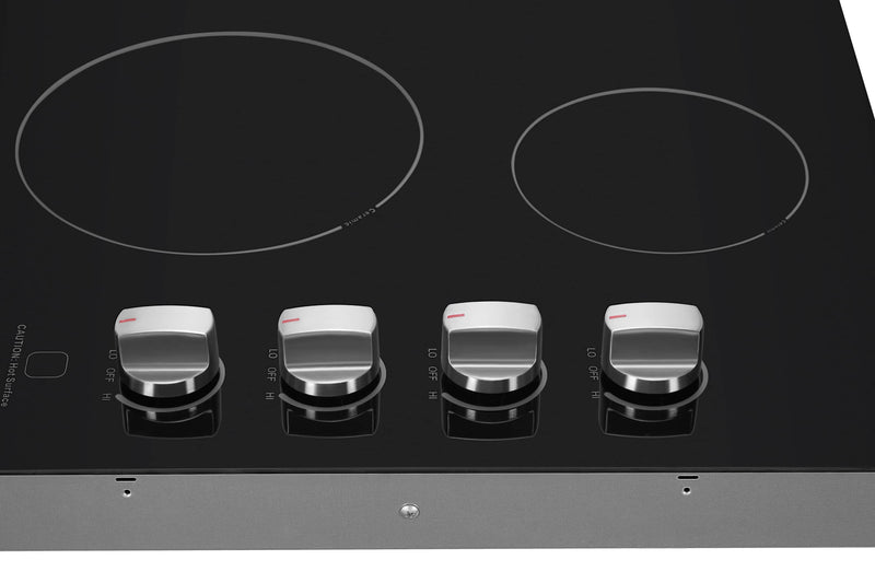 ROBAM 30-Inch Radiant Electric Ceramic Glass Cooktop in Black with 4 Elements including 2 Power Boil Elements (W412)