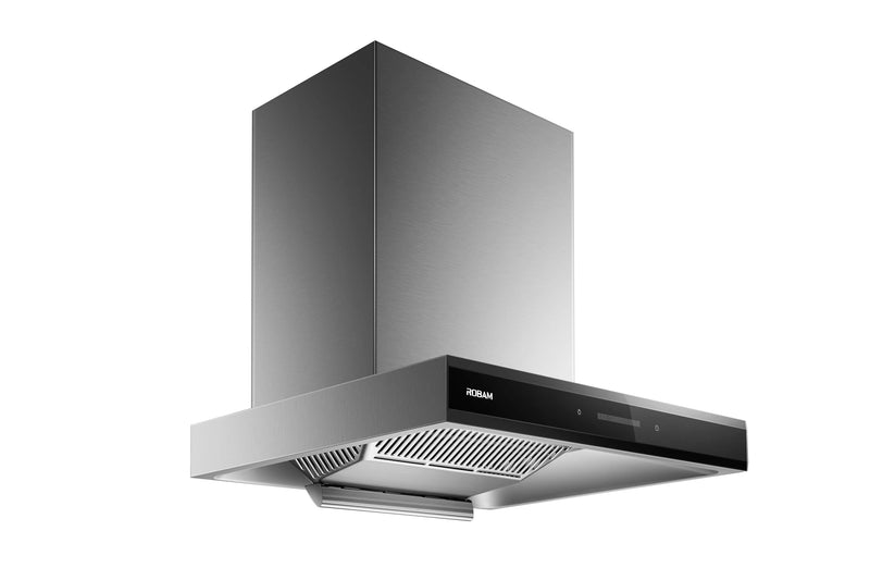 ROBAM 30-Inch Under Cabinet/Wall-Mounted Range Hood with Charcoal Filter in Stainless Steel (A831)