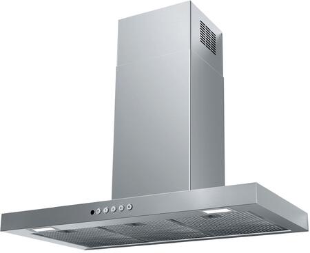 Faber 24" Stilo Wall Mounted Convertible Range Hood with 600 CFM VAM Blower in Stainless Steel (STIL24SSV2)