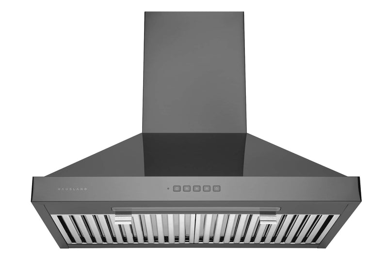 Hauslane 30-Inch Wall Mount Range Hood with Stainless Steel Filters in Black Stainless Steel (WM-590BSS-30)