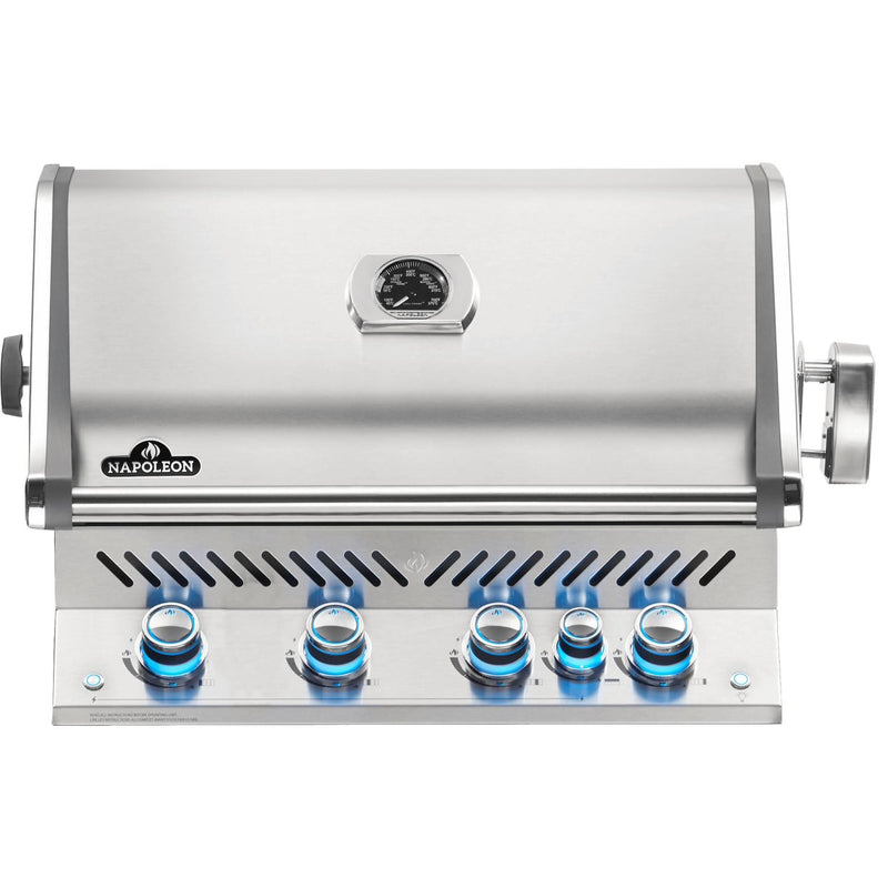 Napoleon 33" Prestige Pro 500 RB Built-In Natural Gas Grill with Infrared Rear Burner in Stainless Steel (BIPRO500RBNSS-3)