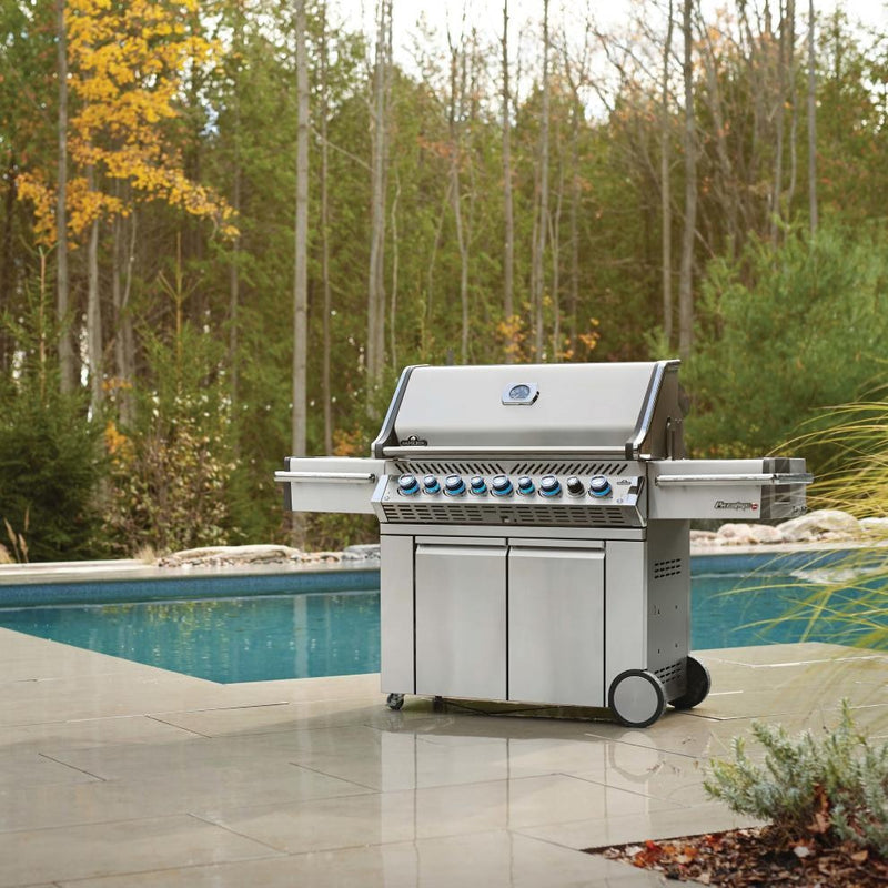 Napoleon 77" Prestige Pro 665 RSIB Natural Gas Grill with Infrared Side and Rear Burners in Stainless Steel (PRO665RSIBNSS-3)