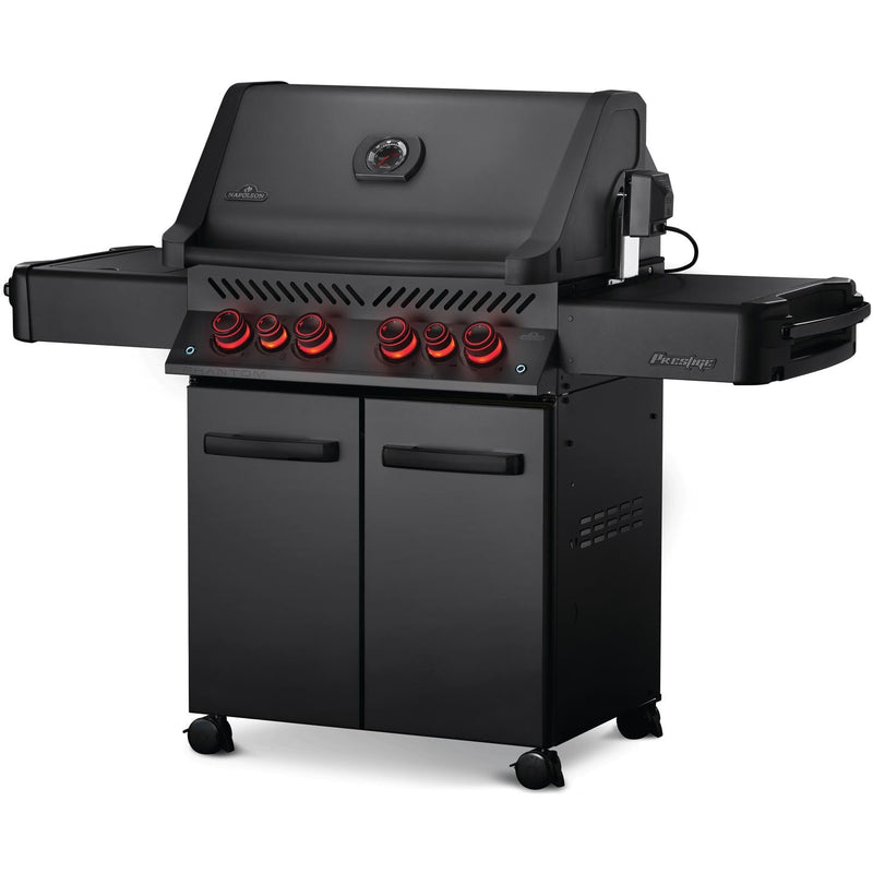 Napoleon 66" Phantom Prestige 500 RSIB Propane Gas Grill with Infrared Side and Rear Burners in Matte Black (P500RSIBPMK-3-PHM)