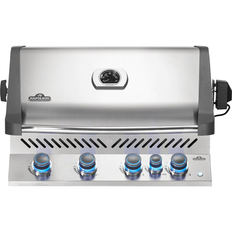 Napoleon 33" Prestige 500 RB Built-In Propane Gas Grill with Infrared Rear Burner in Stainless Steel (BIP500RBPSS-3)