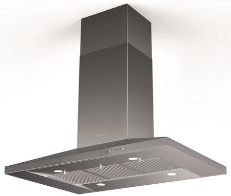 Faber 36" Dama Isola Island Mounted Convertible Range Hood with 600 CFM VAM Blower in Stainless Steel (DAMAIS36SSV)