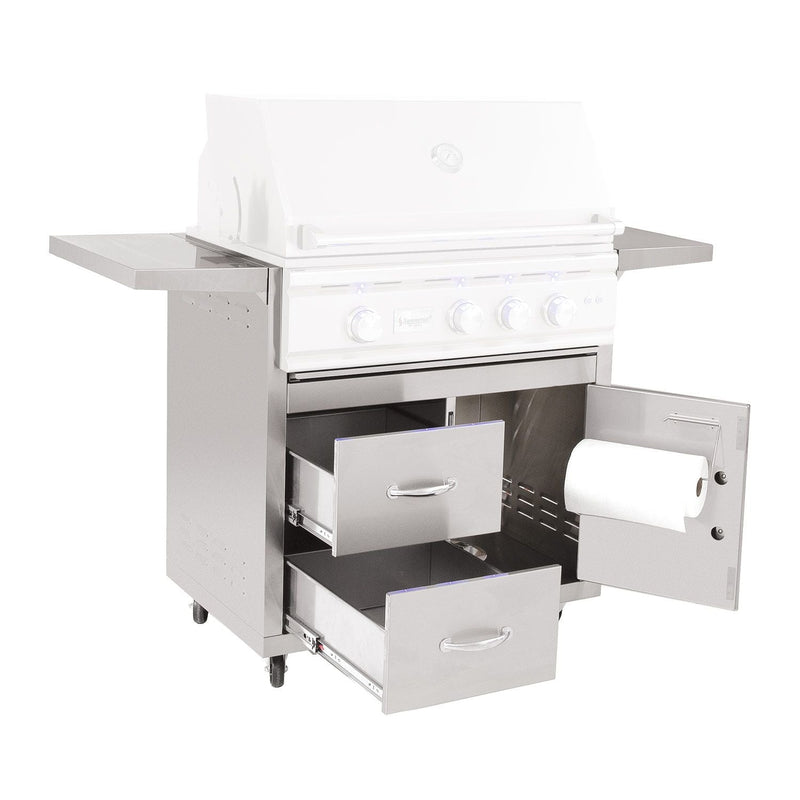 Summerset 32" Deluxe Gas Grill Cart For TRL Gas Grills in Stainless Steel (CART-TRL32-DC)