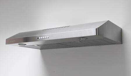 Faber 36" Levante Under Cabinet Convertible Range Hood with 400 CFM Class Blower in Stainless Steel (LEVT36SS395)