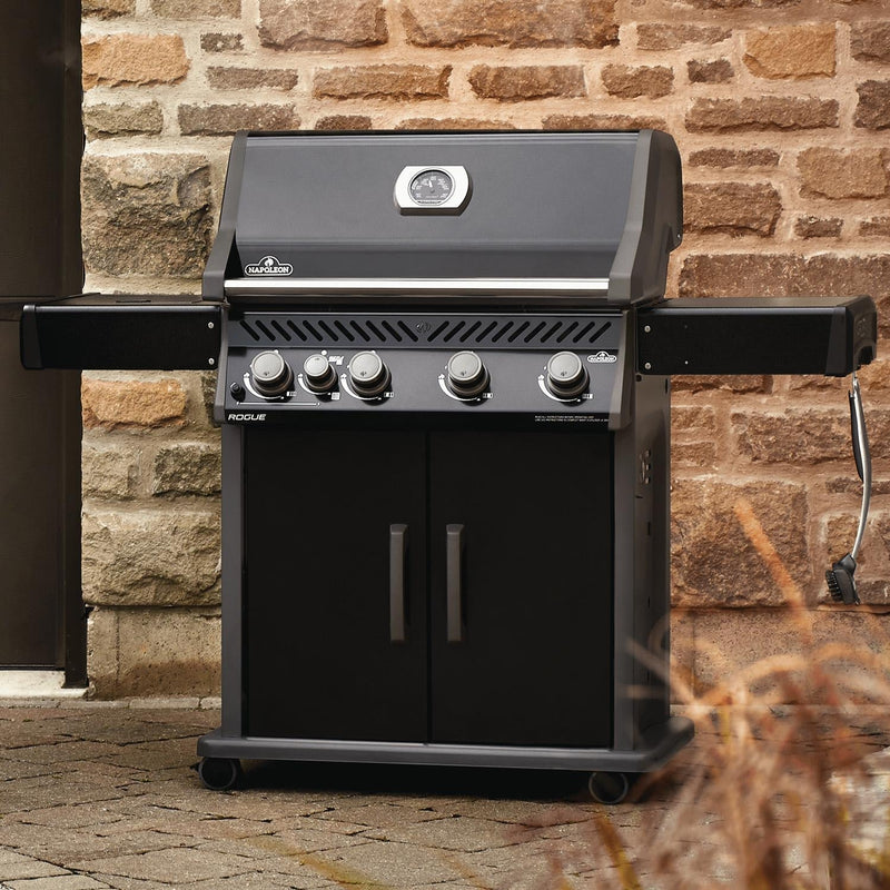 Napoleon 61" Rogue XT 525 SIB Natural Gas Grill with Infrared Side Burner in Black (RXT525SIBNK-1)