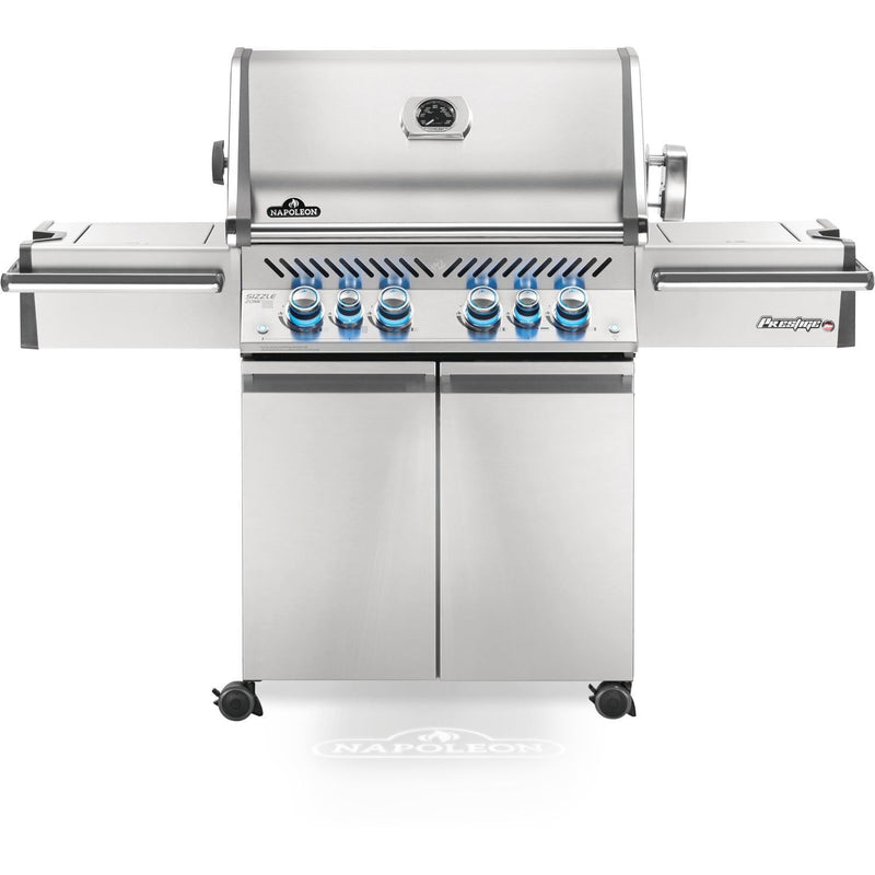 Napoleon 67" Prestige Pro 500 RSIB Propane Gas Grill with Infrared Side and Rear Burners in Stainless Steel  (PRO500RSIBPSS-3)