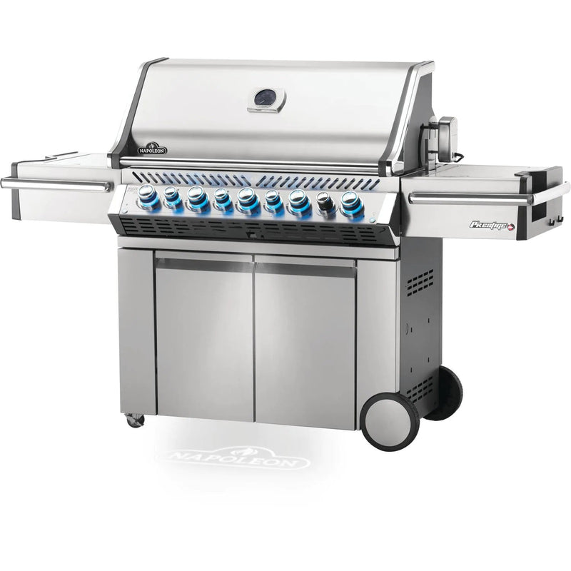 Napoleon 77" Prestige Pro 665 RSIB Propane Gas Grill with Infrared Side and Rear Burners in Stainless Steel (PRO665RSIBPSS-3)