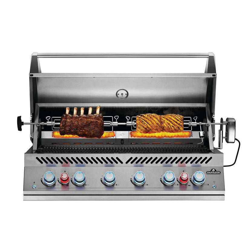 Napoleon 44" 700 Series 44 RB Built-In Natural Gas Grill with Dual Infrared Rear Burners in Stainless Steel (BIG44RBNSS)