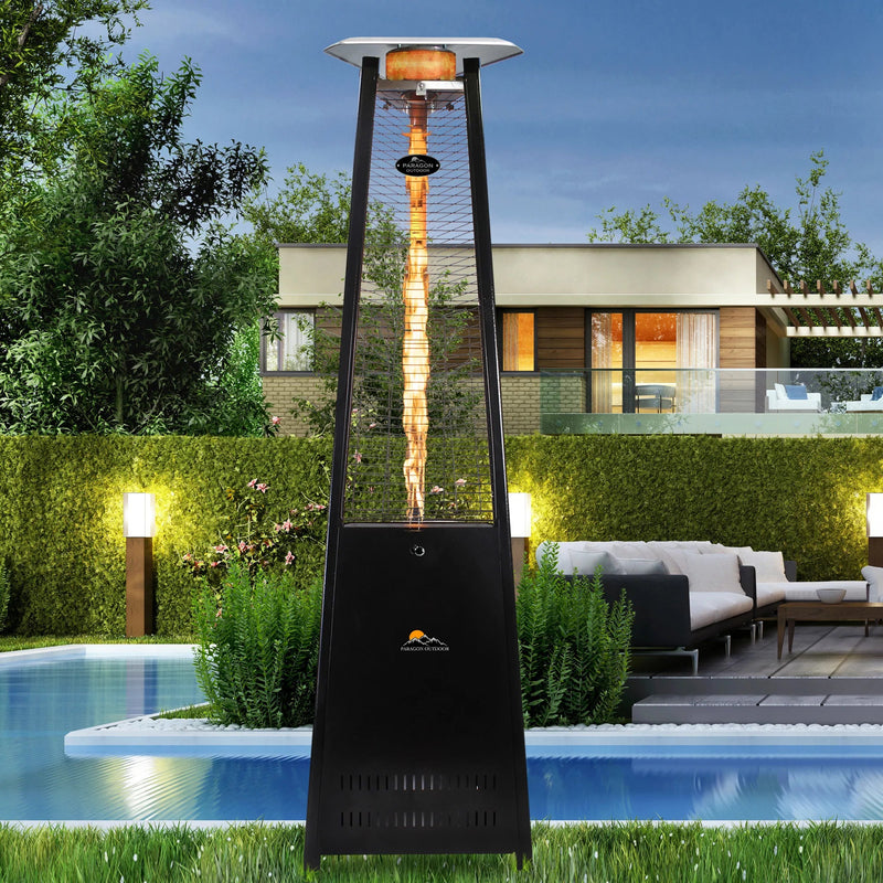 Paragon Outdoor Elevate Flame Tower Heater, 92.5", 42,000 BTU