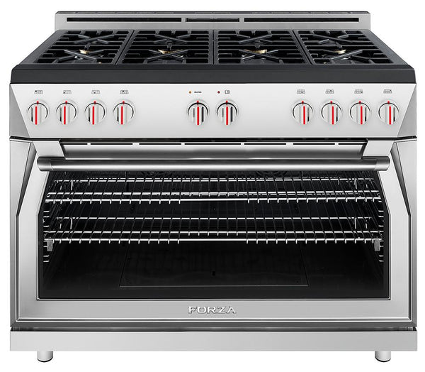 Forza 48-Inch 7.8 cu. ft. Stainless Steel Pro-Style Gas Range (FR488GN)